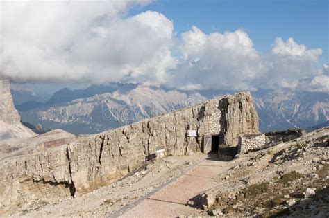 Trenches Of The First World War On Lagazuoi Mountain Dolomites Italy