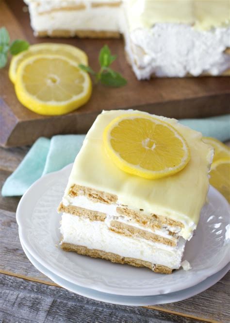 Lemon Icebox Cake Video Maebells