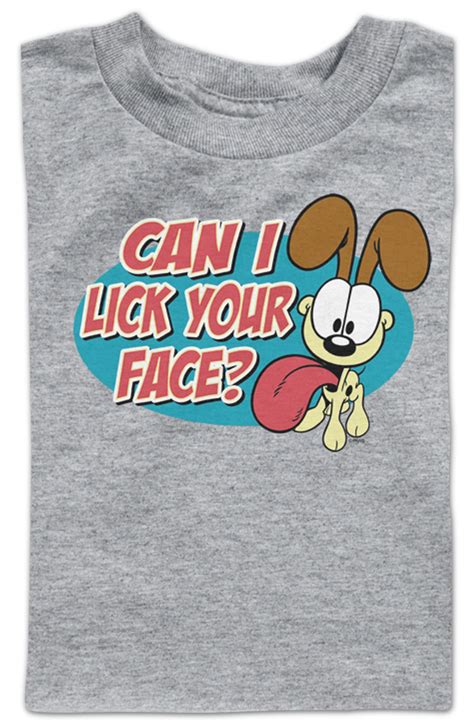 Youth Can I Lick Your Face Garfield Shirt