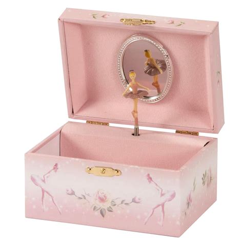 £1488musical Ballet Themed Mele Girls Pink Jewellery Box Spinning Ballerina Figurine Mele