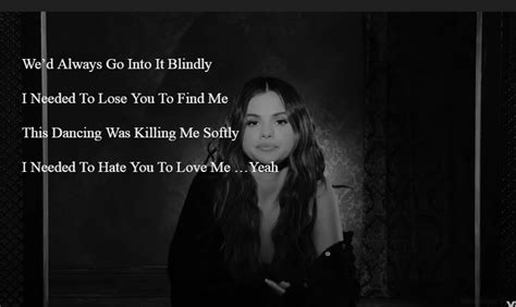 Lose You To Love Me Lyrics Selena Gomez Official Video Noahs Digest