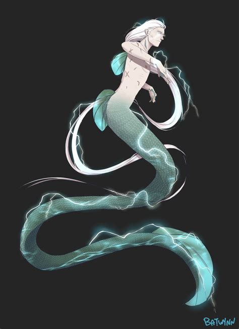 Electric Eel Mermaid Sea Creatures Drawing Mermaid Drawings Mermaid Art