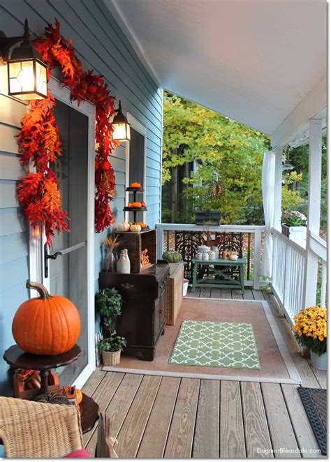 Diy Paper Bag Pumpkins And Blue Cottage Fall Home Tour Autumn Home