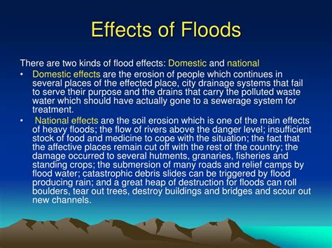 Ppt Floods Powerpoint Presentation Free Download Id207106