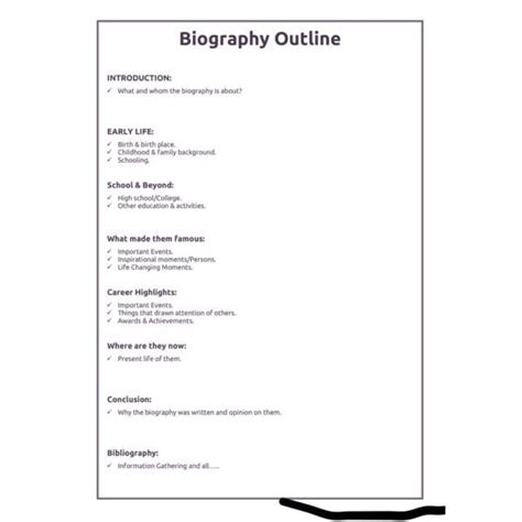 Doc Pdf Free And Premium Templates Biography Template Writing A