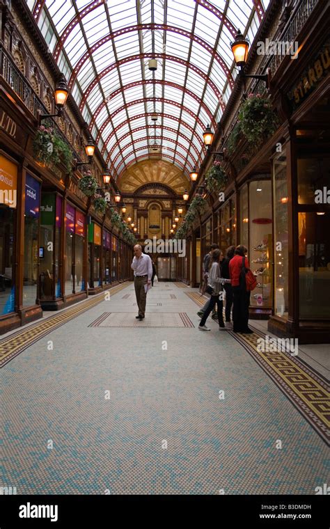 Central Arcade Shopping Mall Newcastle Stock Photo Alamy