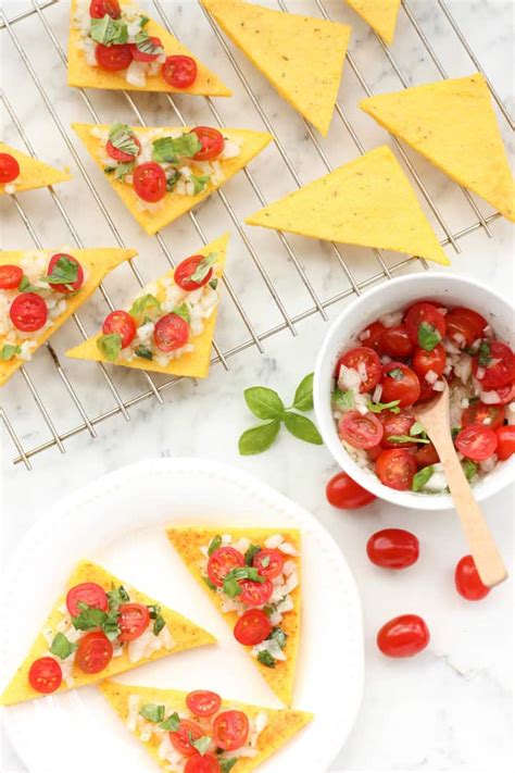 Every time i had guests coming over this would definitely make a sneaky appearance. Gluten-free Polenta Bruschetta - Dish by Dish