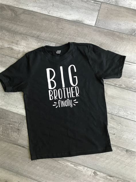 Big Brother Finally T Shirt Bro To Be Future Reveal Shirt Etsy In 2020 Big Brother