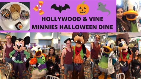 Minnies Halloween Dine Hollywood Lunch And Vine Vlog Orlando Florida 2019