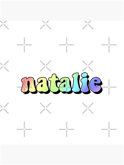 Aesthetic Rainbow Natalie Name Poster For Sale By Star10008 Redbubble