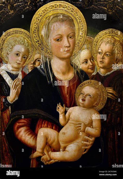 Madonna And Child With Angels 1465 1475 15th Century By Matteo Di
