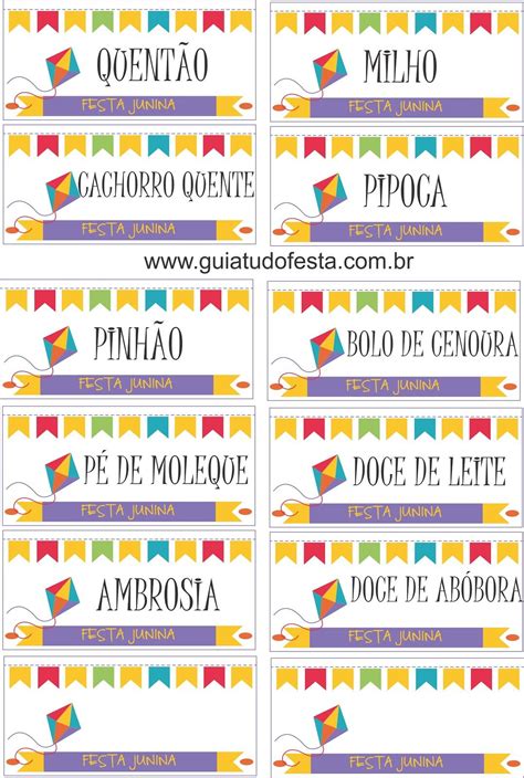 Etiquetas Festa Junina Para Imprimir
