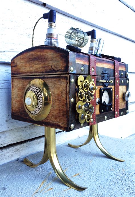 Steampunk Wooden Chest Radio Art — Steampunkradios