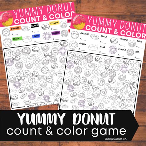 Free Printable Donut I Spy Count And Color Activity For