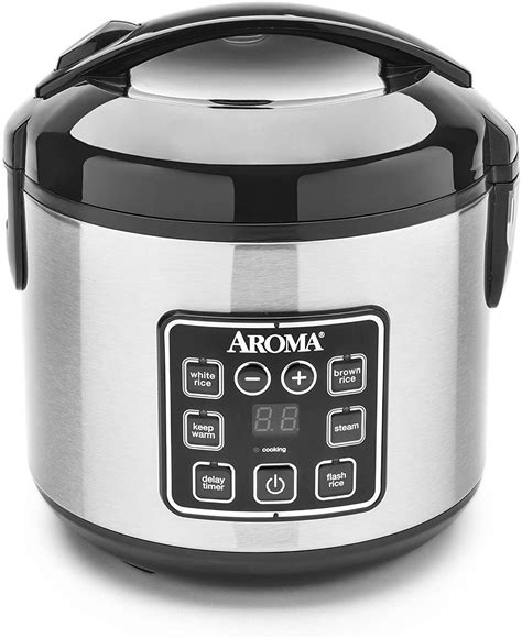 Aroma Housewares Arc 914sbd 2 8 Cups Cooked Digital Cool Touch Rice Cooker