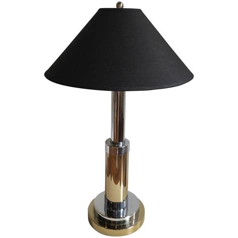 Mixed Metal Lamp by Mutual Sunset Lamp Company For Sale at 1stdibs