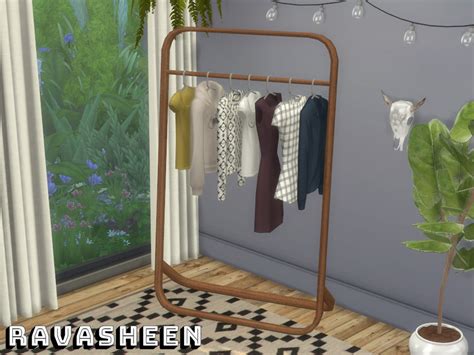 Ravasheens Dont Be Clothes Minded Clothing Rack Sims 4 Bedroom