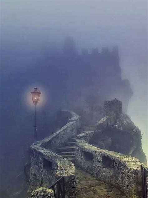 Foggy Castle Like A Fairy Tale Pinterest