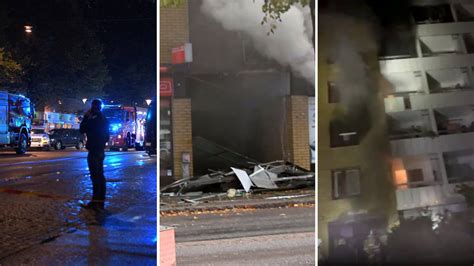 Explosionen I Göteborg Polis Som Vittnat Bor I Huset