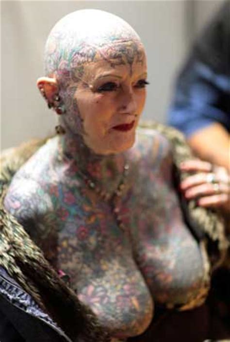 Year Old Isobel Varley World S Most Tattooed Senior Woman