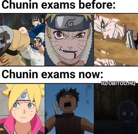 chunin exams before and now r dankruto