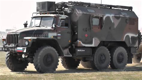 Superb Ural 4320 Truck And Trailer In The War And Peace Revival Arena Youtube