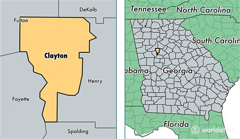 Clayton County Georgia Map Of Clayton County Ga Where Is Clayton