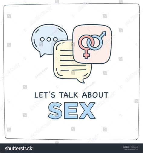 Lets Talk About Sex Doodle Illustration เวกเตอร์สต็อก ปลอดค่าลิขสิทธิ์ 1176384340 Shutterstock