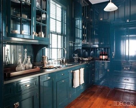 Kitchen Miles Redd High Gloss Hague Blue By Farrow And Ball Teal