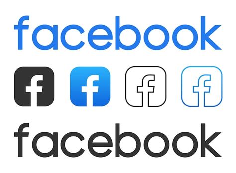 Premium Vector Facebook Logo Sign On White Background Printed On