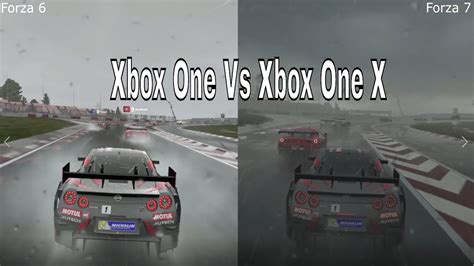 Forza 6 Xbox One S Vs Forza 7 Xbox One X Split Screen 4k Comparison