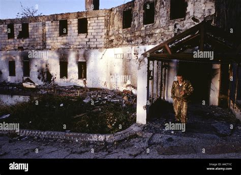 Serbian Soldiers Man The Bosnian Serb Front Line Position Near Lukavica