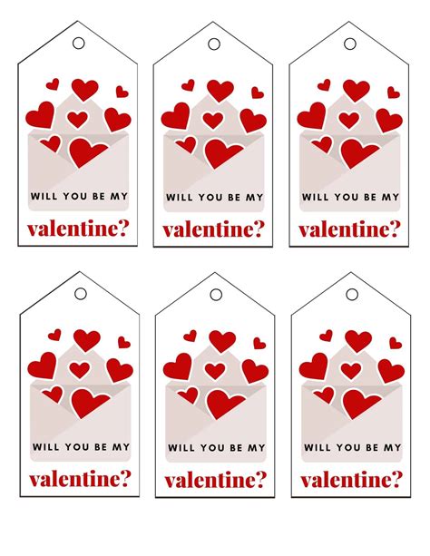 Valentine Gift Tags Free Printable
