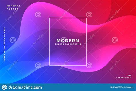 Glowing Vibrant Wavy Fluid Background Banner Stock Vector