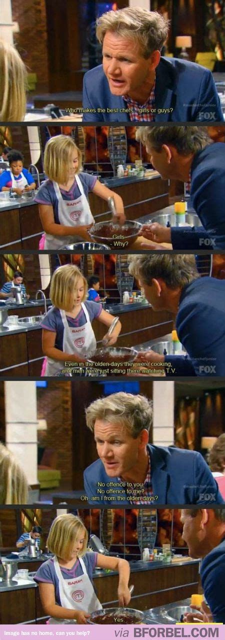 Gordon Ramsey Is Really Nice To Kids Funny Cute Really Funny