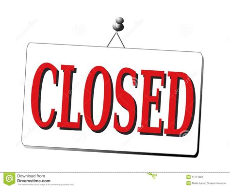Office Closure Sign Template