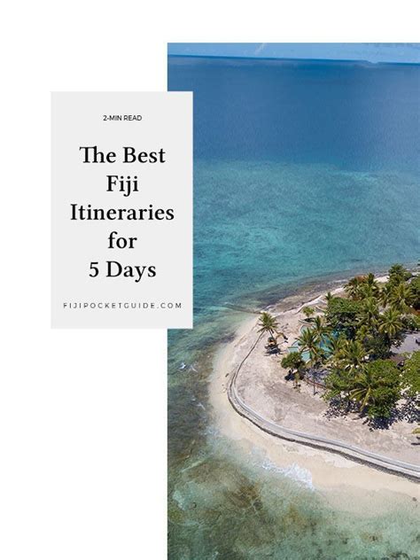 The Best Fiji Itineraries For 5 Days Fiji Travel Travel To Fiji