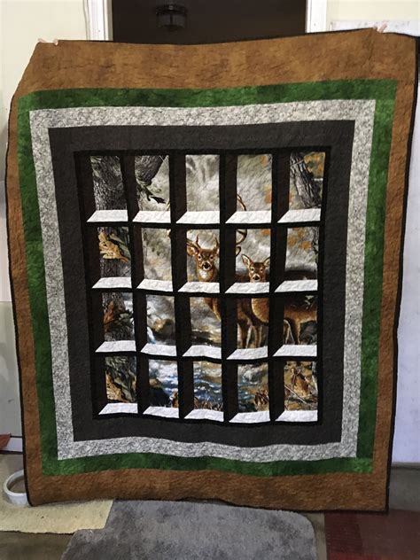 Attic Window Quilt From A Panel Im Going To Make A Couple More As