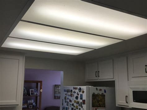 Kitchen Fluorescent Light Upgrade Things In The Kitchen