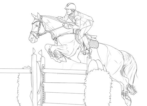 Inesyfederico-clases: Horse Jump Coloring Pages
