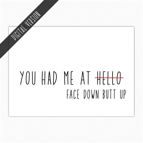 Printable Naughty Cards Sexy Cards Digital Downloadface Down Etsy