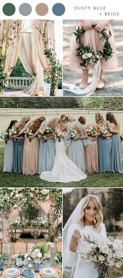 10 Dusty Blue Wedding Color Combinations For 2020 Colors For Wedding