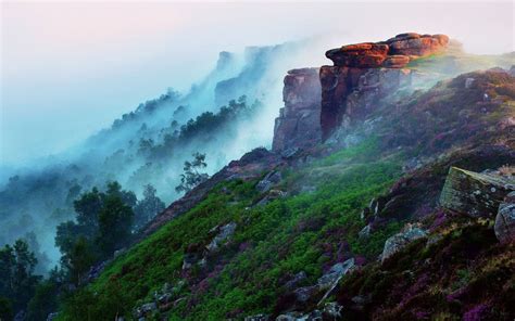 Sfondi Paesaggio Mare Roccia Nebbia Costa Scogliera Natura