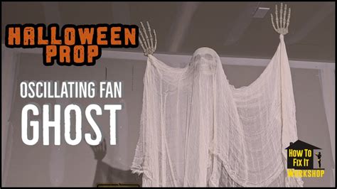 Oscillating Fan Ghost Decoration Halloween Prop Youtube