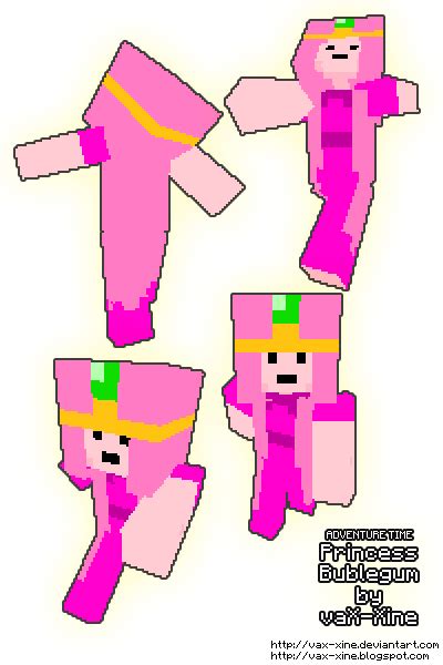 Adventure Time Princess Bubblegum Minecraft Skin