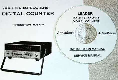 Leader Ldc 824 Ldc 824s Counter Operating And Service Manuals W