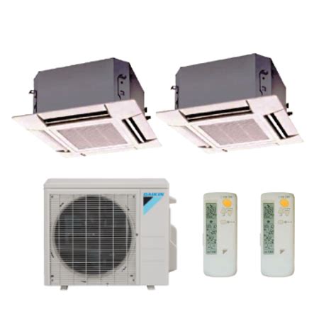 Daikin Zone K Btu Heat Pump With Two K Btu Ceiling Cassettes