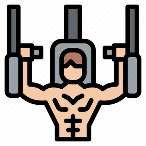 Chest Fitness Muscle Tool Icon