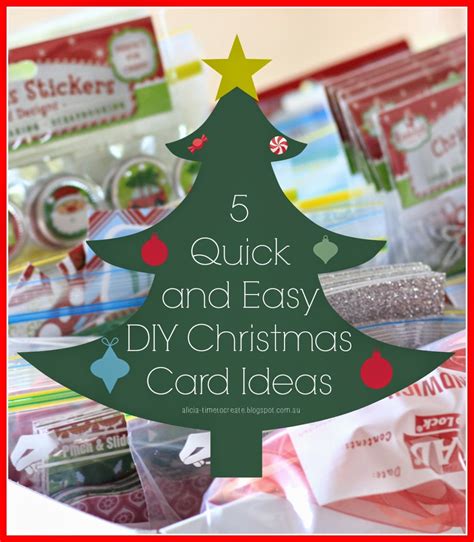 5 Quick And Easy Diy Christmas Card Ideas Paper Craft Secrets