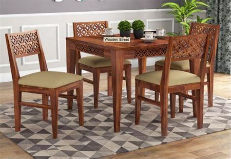 Our table and 4 chairs look fabulous in any modern home. Buy 4 Seater Dining Table Set in Chennai Online Upto 55% OFF
